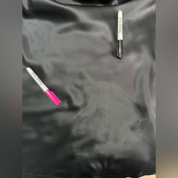 NEW Dodo Bar Or Black Silk Axl Skirt Sz Italian 38 Small Flaws - Picture 4 of 10